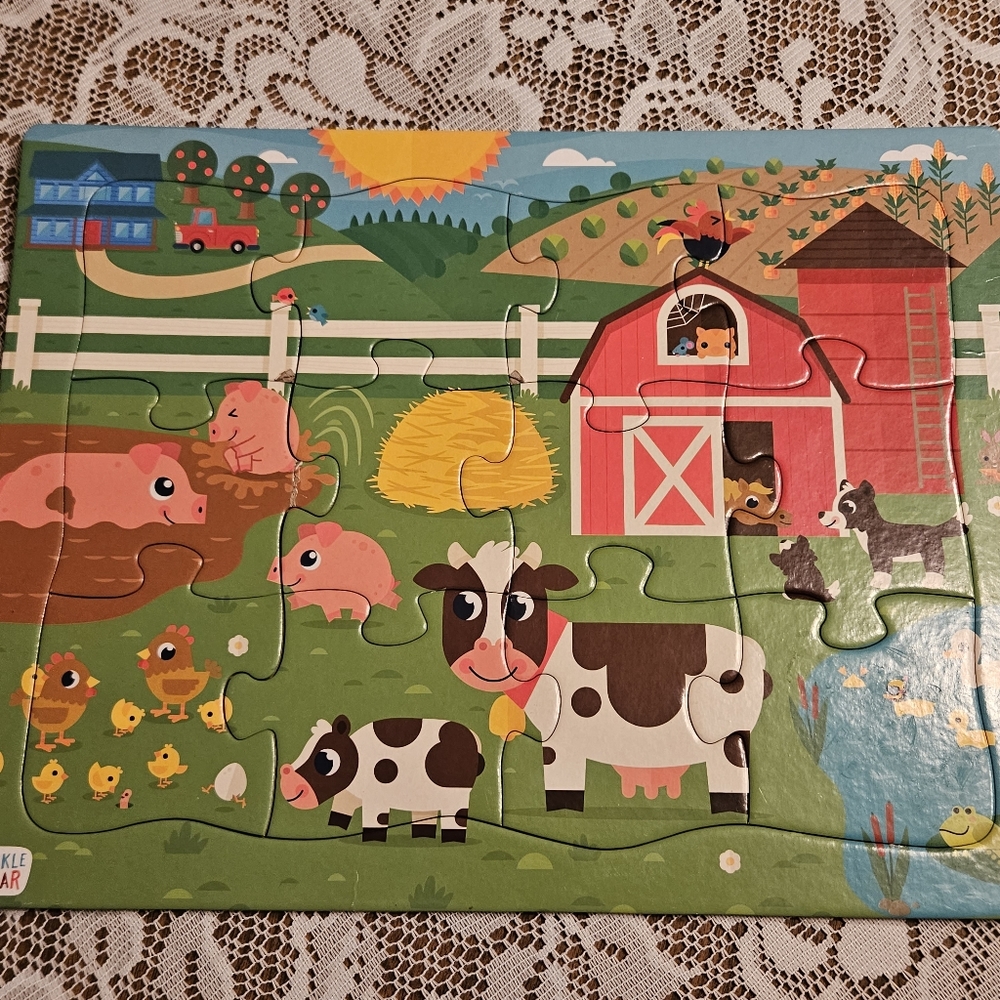 7 PUZZLES - DISNEY SHAPES - CURIOUS GEORGE - MELISSA & DOUG - NOAH'S ARK - #'S - Picture 4 of 8